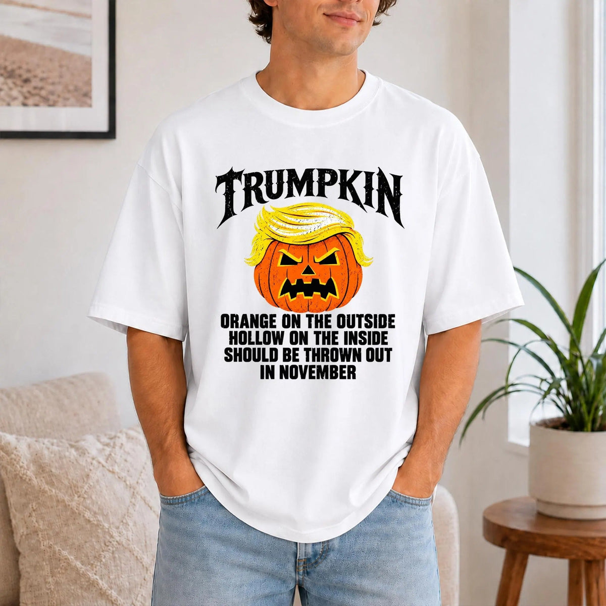 Funny Trumpkin Halloween Graphic Shirt
