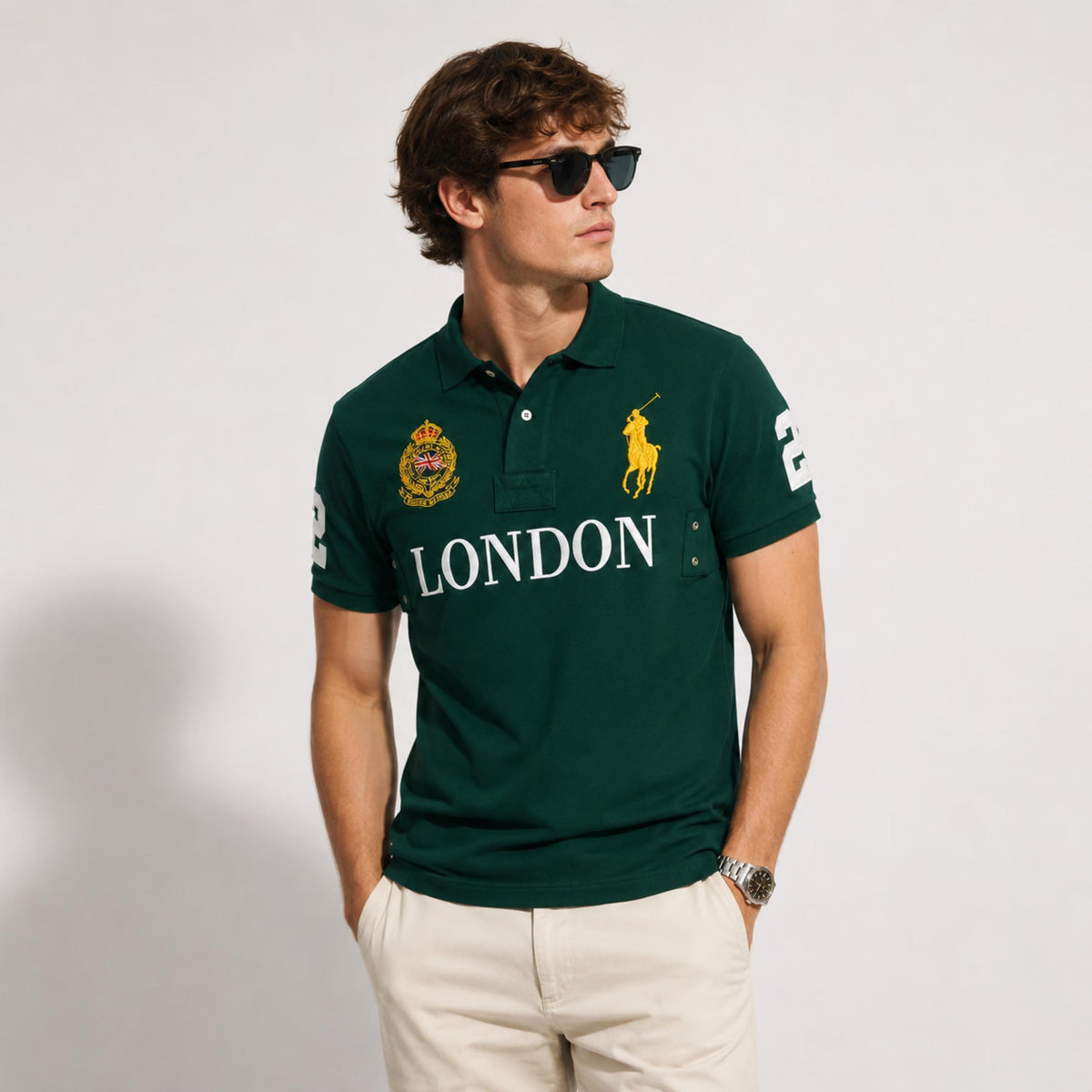 London Equestrian Embroidered Premium Polo Shirt