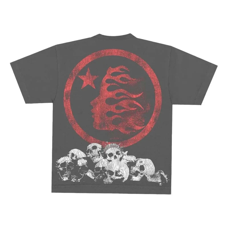 Hellstar 'Crowned Skull' Grey Tee
