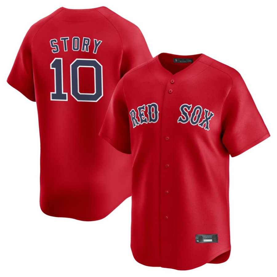 #10 Trevor Story Player B.Red Sox Red Limited Game Baseball Jerseys baseball jersey product view 1