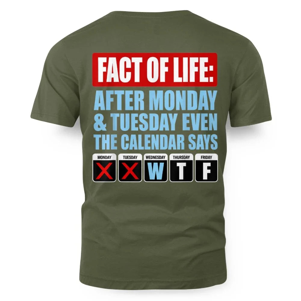 Fact of Life Calendar Says WTF Humor