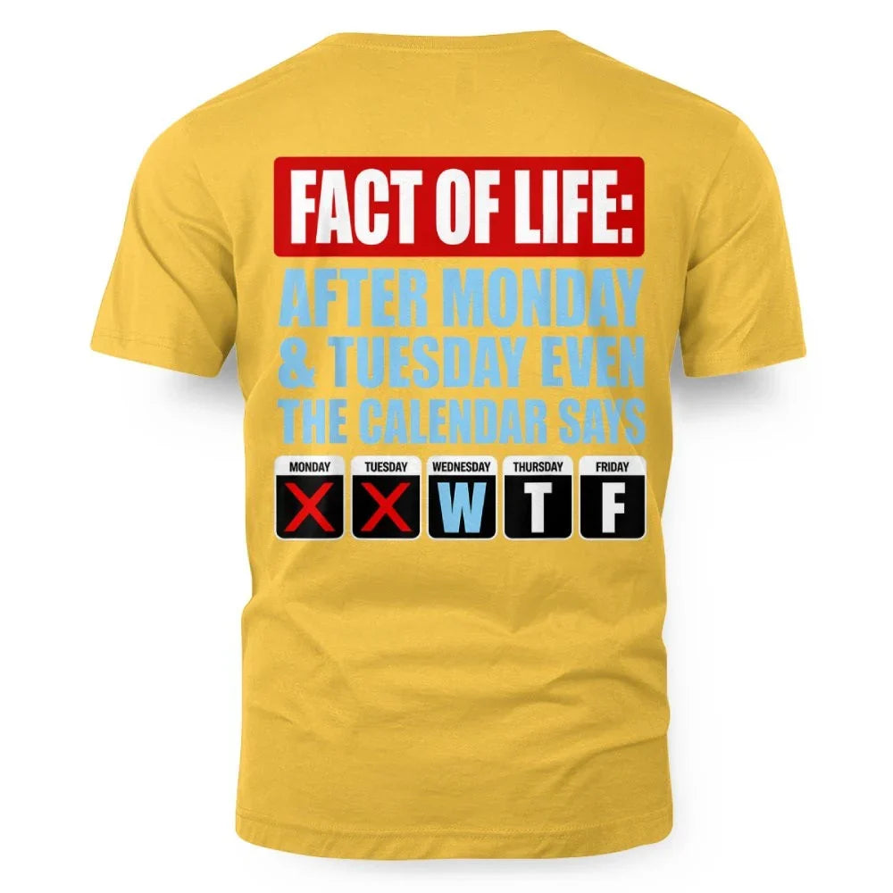 Fact of Life Calendar Says WTF Humor