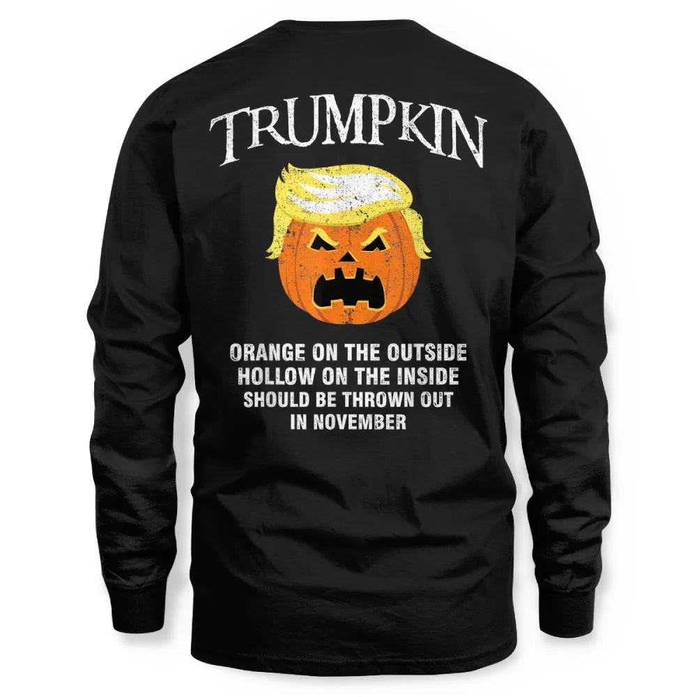 Halloween Anti Trumpkin Orange On The Outside Hollow Inside