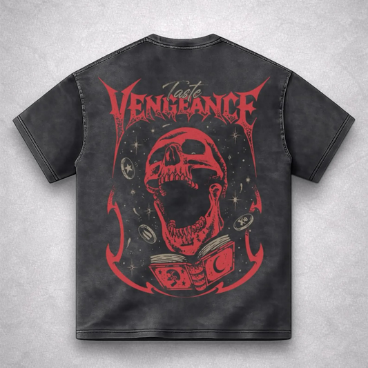 Vengeance Skull Rune Scape Game Washed T-Shirt