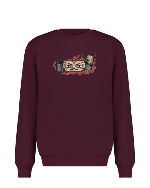 Ryomen Sukuna Embroidered Sweatshirt
