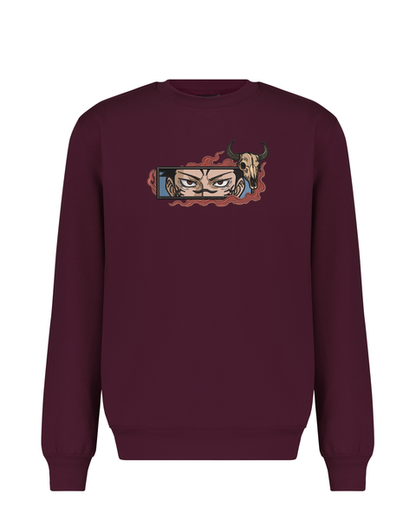 Ryomen Sukuna Embroidered Sweatshirt