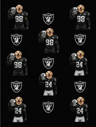 Custom Football Pet Blanket with Team Logo