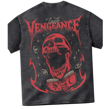 Vengeance Skull Rune Scape Game Washed T-Shirt