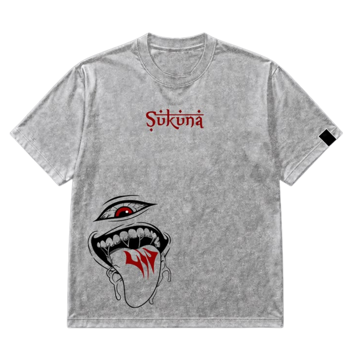 Sukuna Dark Anime Washed T-Shirt