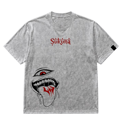Sukuna Dark Anime Washed T-Shirt