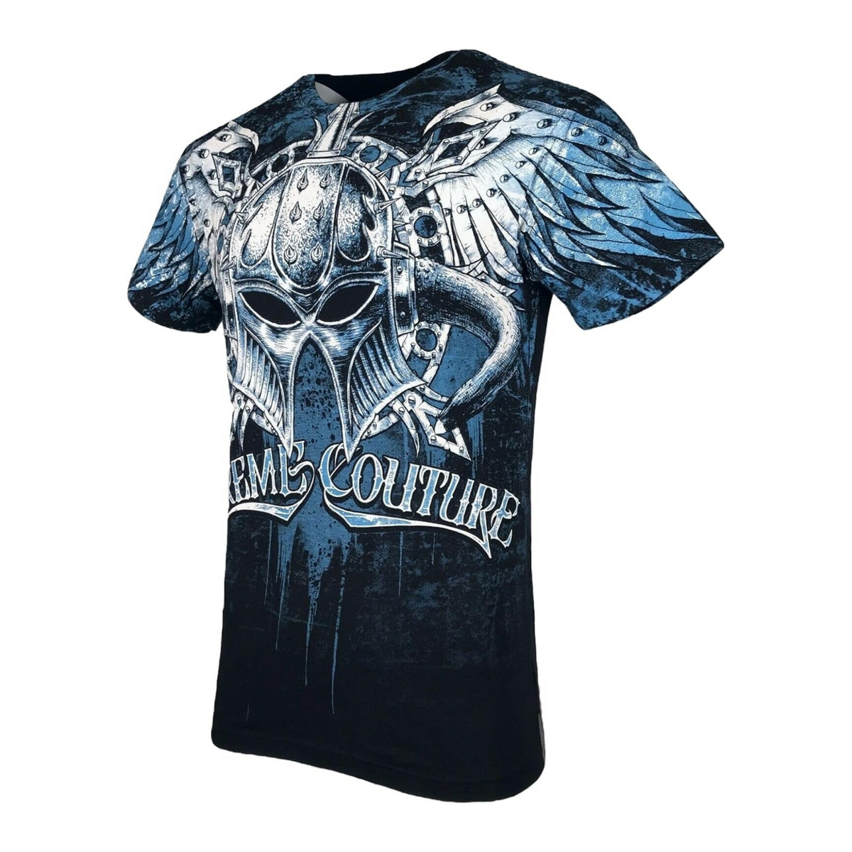 Warrior Helmet Blue Black T-Shirt