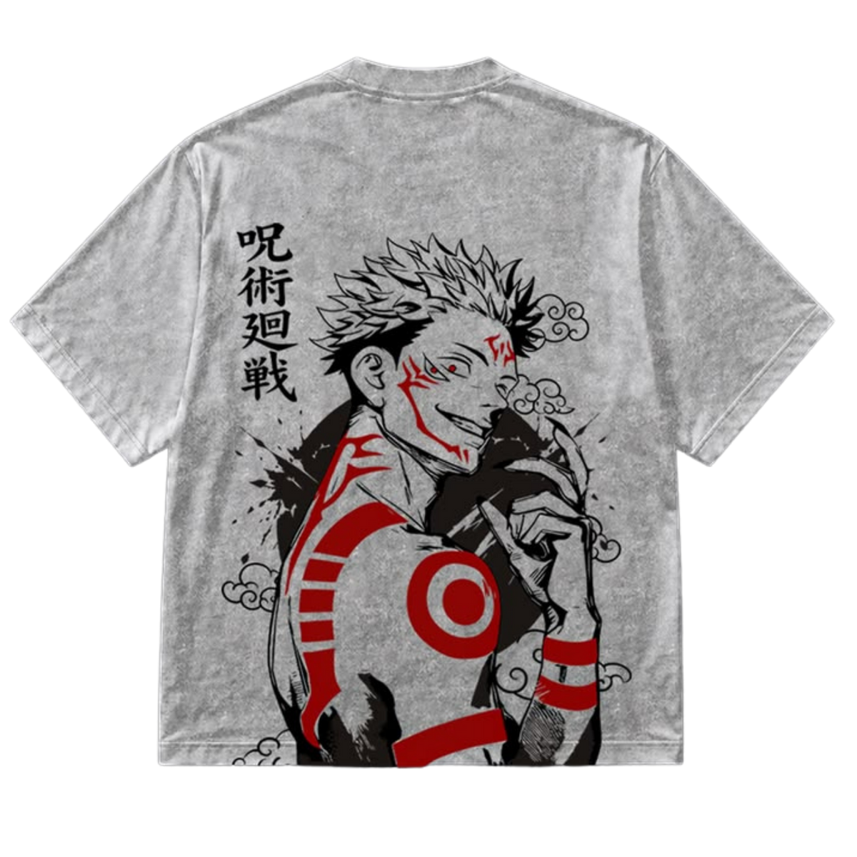 Sukuna Dark Anime Washed T-Shirt