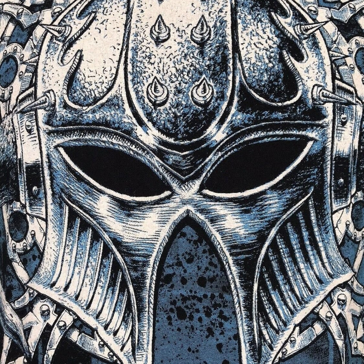 Warrior Helmet Blue Black T-Shirt