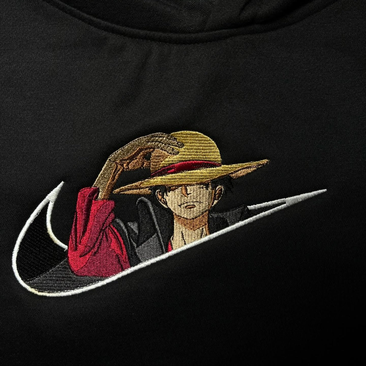 ONEPIECE LUFFY SWOOSH V2 Embroidered Hoodie