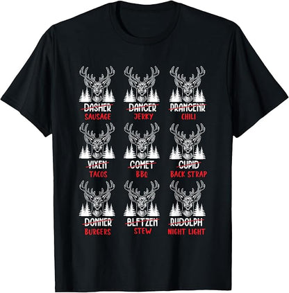 Funny Christmas Deer Hunters All Of Santas Hunting Shirt