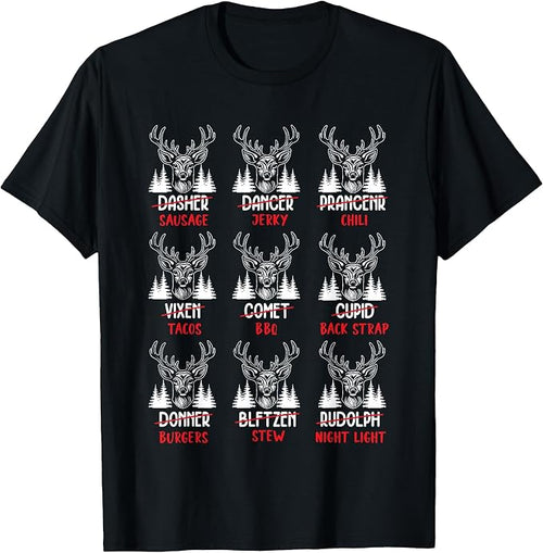 Funny Christmas Deer Hunters All Of Santas Hunting Shirt