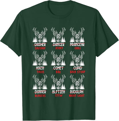 Funny Christmas Deer Hunters All Of Santas Hunting Shirt