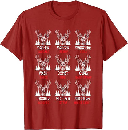 Funny Christmas Deer Hunters All Of Santas Hunting Shirt