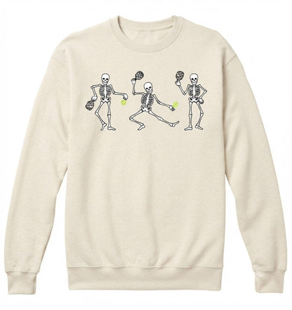Halloween Pickleball Costume Skeletons Playing Pickleball Shirt