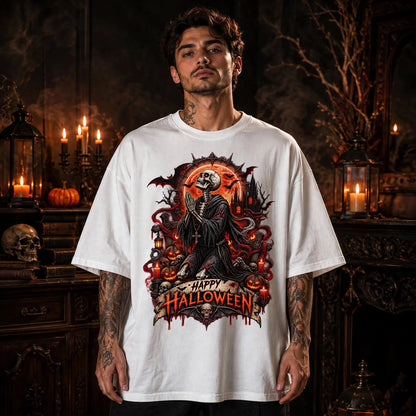 Praying Skeleton Halloween Shirt, Gothic Horror Shirt