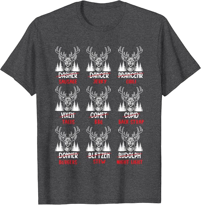 Funny Christmas Deer Hunters All Of Santas Hunting Shirt