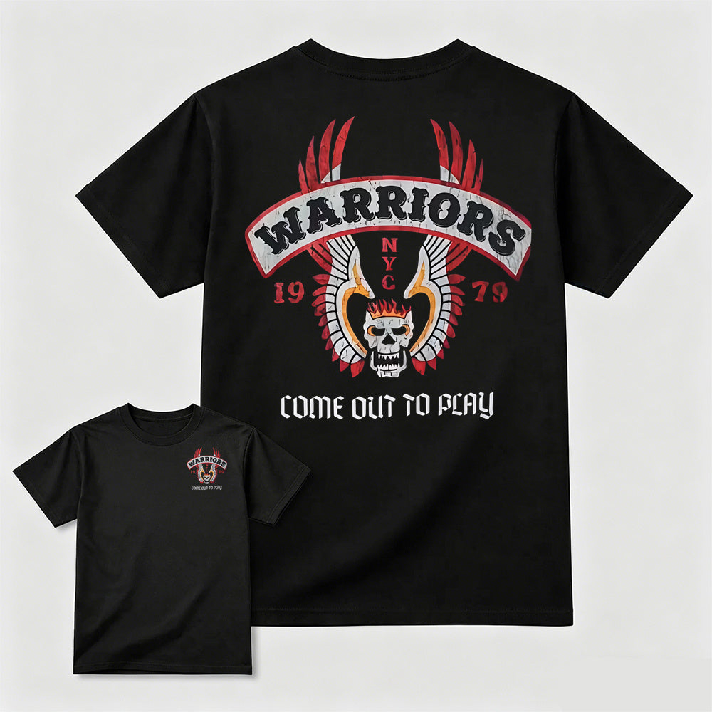 Warrior TV Film Skull Vintage Gothic Streetwear Shirt