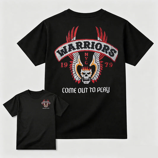 Warrior TV Film Skull Vintage Gothic Streetwear Shirt