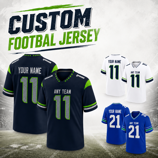 Seattle Seahawks Jersey + Full Logo