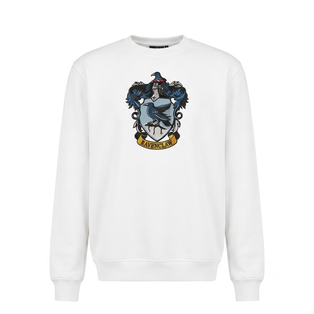 Ravenclaw House of Hogwarts School Embroidered Sweatshirt