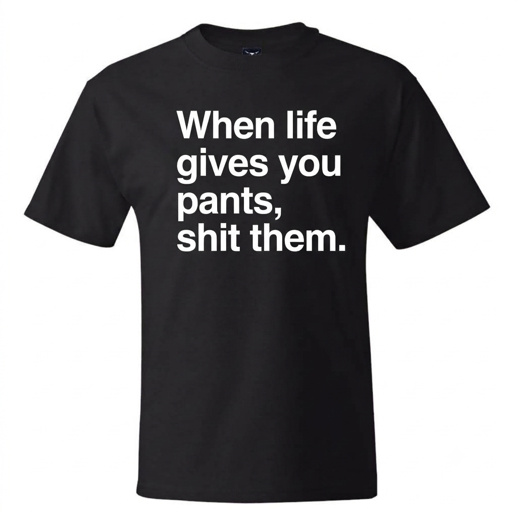 When Life Gives You Pants, Shit Them Shirt