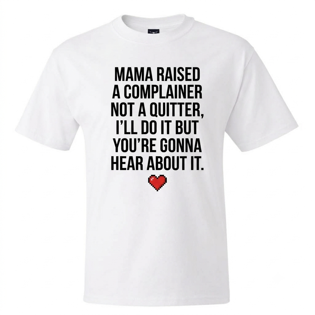 Mama Raised A Complainer Not A Quitter I Will Do It But You Are Gonna Hear About It Shirt