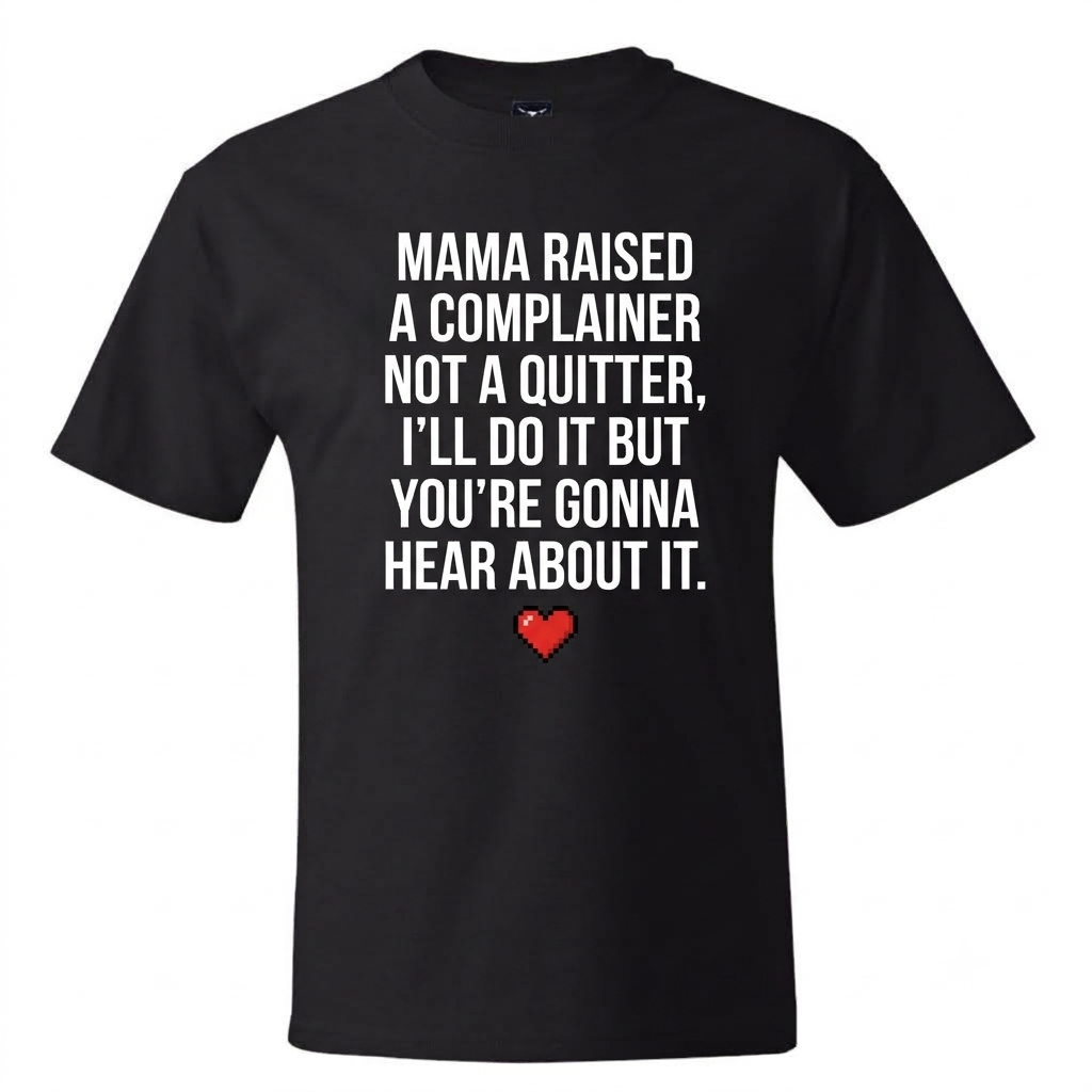Mama Raised A Complainer Not A Quitter I Will Do It But You Are Gonna Hear About It Shirt