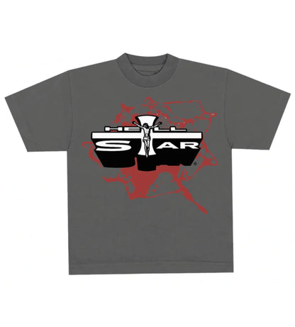Hellstar 'Jesus' Grey Tee