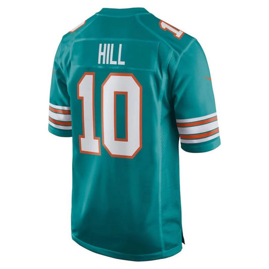 #10 Tyreek Hill Player M.Dolphins Aqua Game Football Jerseys football jersey product view 1