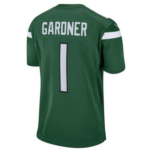 #1 Ahmad Sauce Gardner Player NY.Jets Green Game Football Jerseys football jersey product view 1
