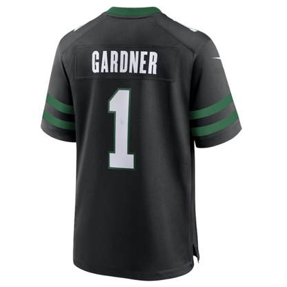 #1 Ahmad Sauce Gardner Player NY.Jets Legacy Black Game Football Jerseys football jersey product view 1