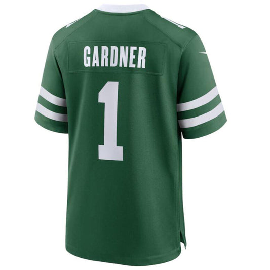 #1 Ahmad Sauce Gardner Player NY.Jets Legacy Green Game Football Jerseys football jersey product view 1