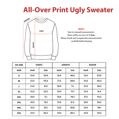 Funny Santa Abs Bow Tie Sweater