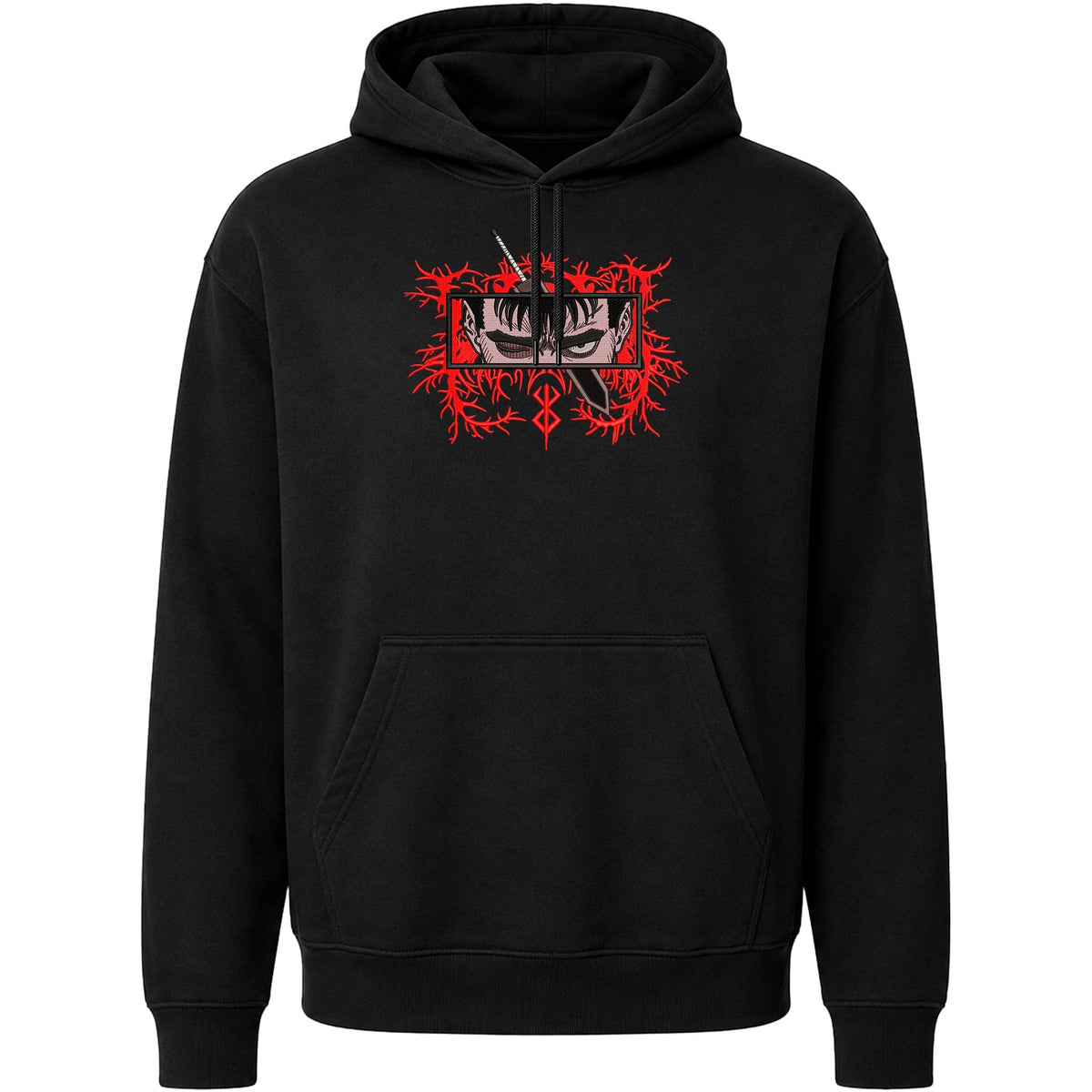 BERSERK GUTS BOX Embroidered Hoodie