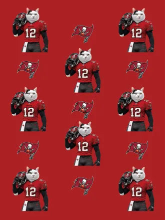 Custom Football Pet Blanket with Team Logo