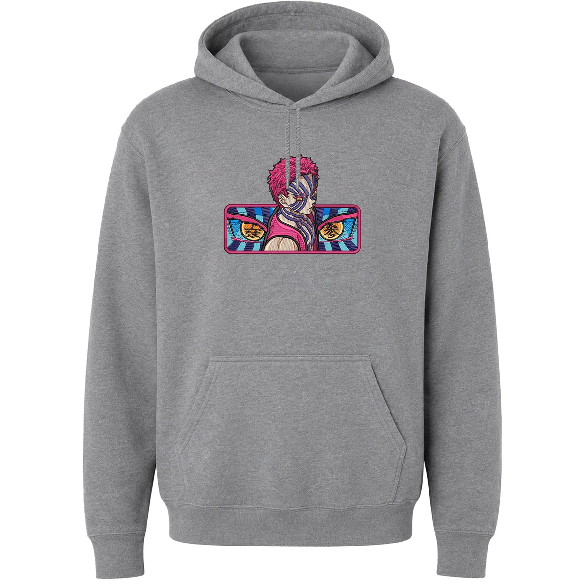 DEMON SLAYER AKAZA Embroidered Hoodie