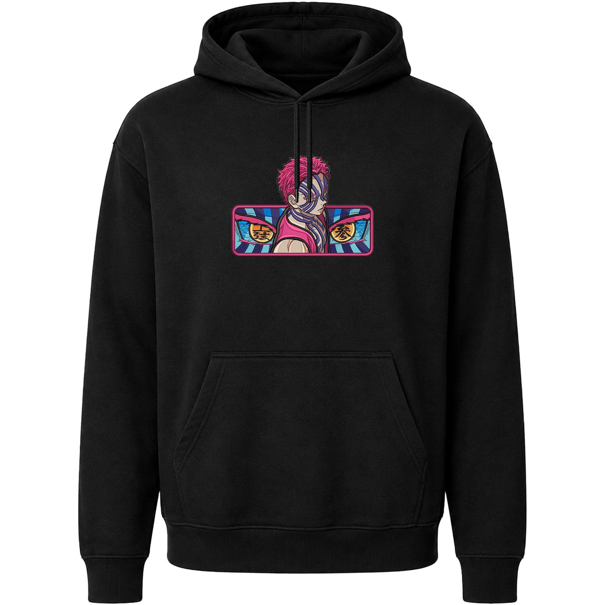 DEMON SLAYER AKAZA Embroidered Hoodie