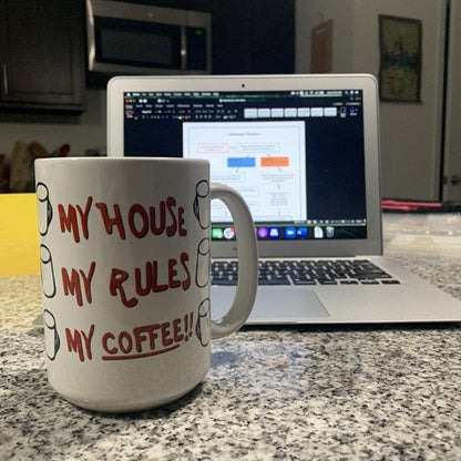 Knives Out Mug - My House, My Rules, My Coffee Mug