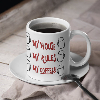Knives Out Mug - My House, My Rules, My Coffee Mug