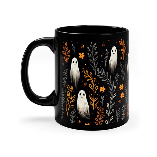 Festive Ghosts Halloween Ceramic Mug