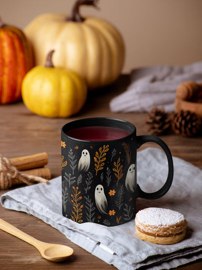 Festive Ghosts Halloween Ceramic Mug