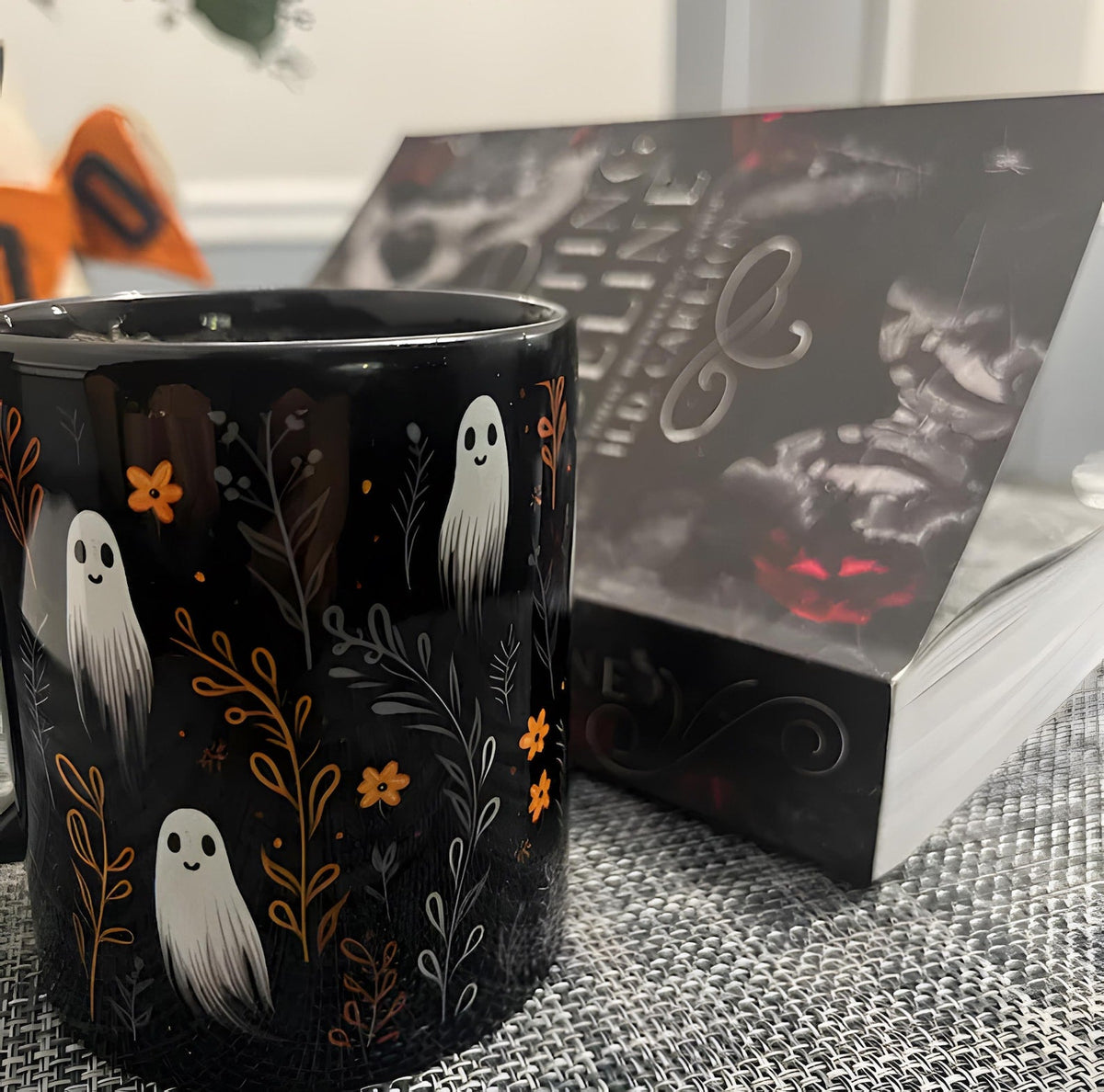Festive Ghosts Halloween Ceramic Mug