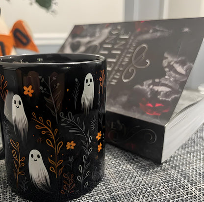 Festive Ghosts Halloween Ceramic Mug