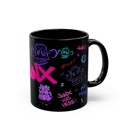 Arcane Jinx Mug: League of Legends Black Ceramic Mug