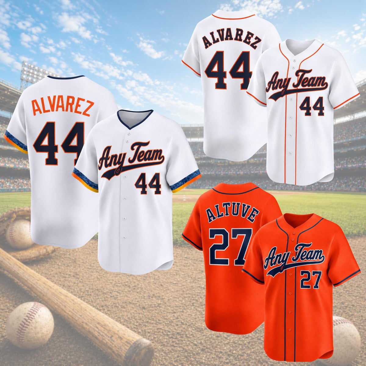 Houston Astros Jerseys + Full Logo